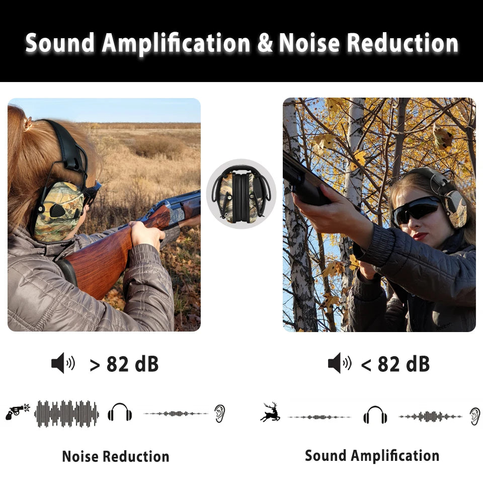 Casque antibruit pour la chasse casque de tir réduction du bruit